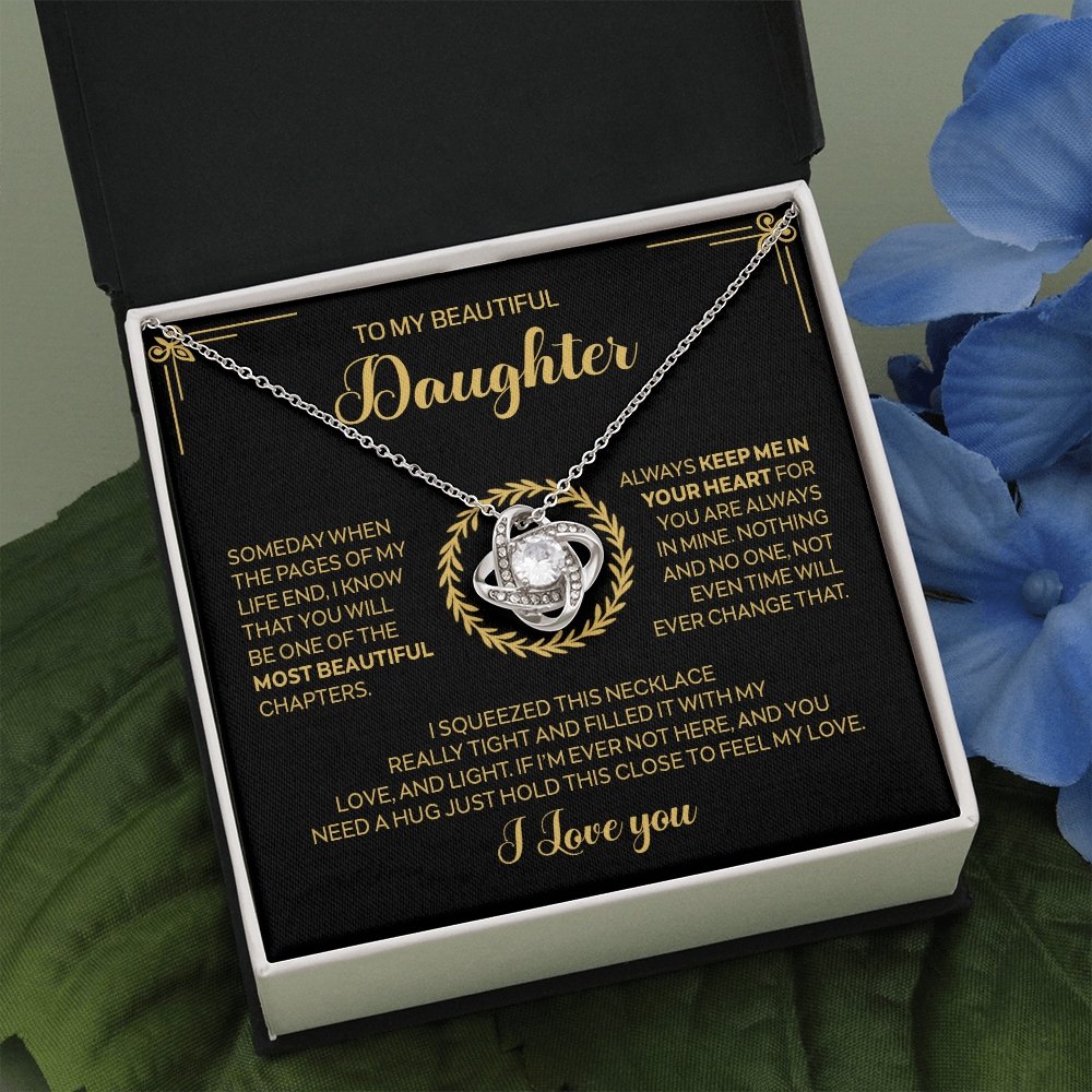 To My Beautiful Daughter | Always Keep Me In Your Heart ❤️✨ | Jewelry | C30011TG, C30011TR, lx-C30011, PB23-WOOD, PROD-1882858, PT-922, TNM-1, USER-43062 | TageUnlimited
