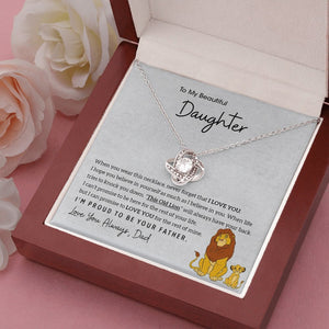 To My Beautiful Daughter | I'm Proud To Be Your Father ❤️🔥 | Jewelry | C30011TG, C30011TR, lx-C30011, PB23-WOOD, PROD-1893193, PT-922, TNM-1, USER-43062 | TageUnlimited