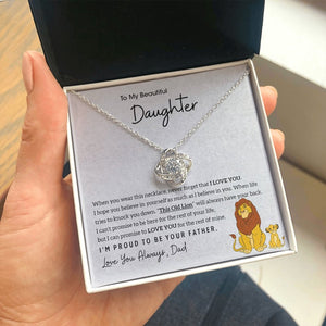 To My Beautiful Daughter | I'm Proud To Be Your Father ❤️🔥 | Jewelry | C30011TG, C30011TR, lx-C30011, PB23-WOOD, PROD-1893193, PT-922, TNM-1, USER-43062 | TageUnlimited