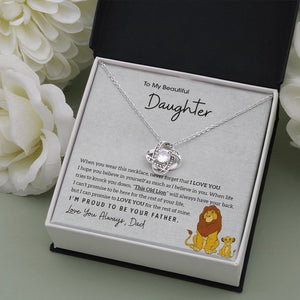 To My Beautiful Daughter | I'm Proud To Be Your Father ❤️🔥 | Jewelry | C30011TG, C30011TR, lx-C30011, PB23-WOOD, PROD-1893193, PT-922, TNM-1, USER-43062 | TageUnlimited