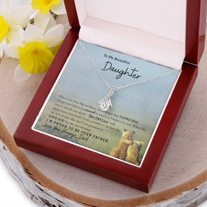 To My Beautiful Daughter | I'm Proud To Be Your Father ❤️🔥 (ALLURING BEAUTY necklace) | Jewelry | C30084TG, C30084TR, lx-C30084, PB23-WOOD, PROD-1893252, PT-930, TNM-1, USER-43062 | TageUnlimited