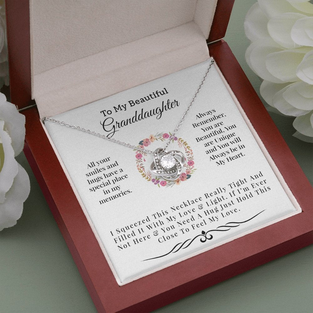 To My Beautiful Granddaughter | Light and Love Necklace 💓💓 | Jewelry | C30011TG, C30011TR, lx-C30011, PB23-WOOD, PROD-1582898, PT-922, TNM-1, USER-43062, WARRANTY-UPSELL | TageUnlimited