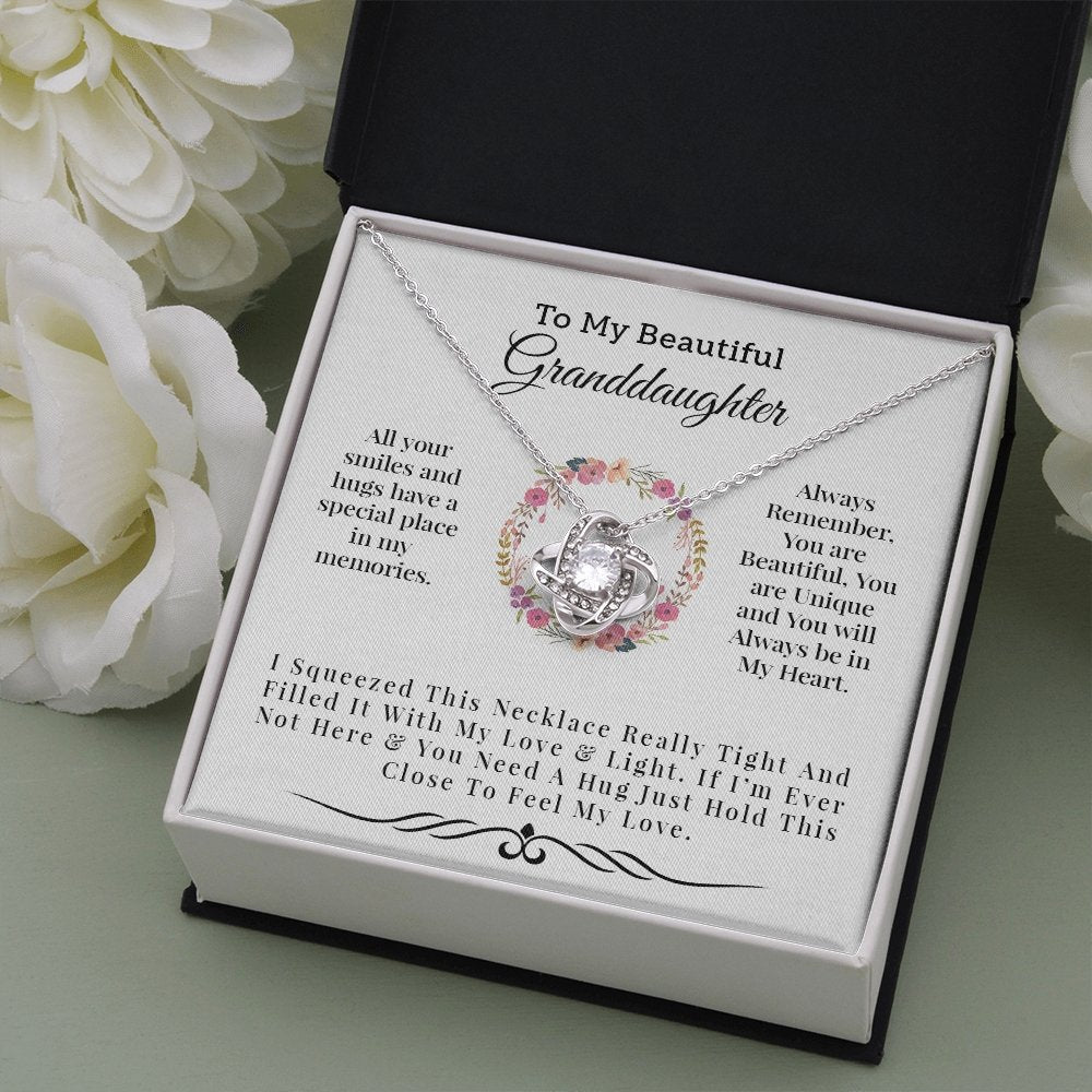 To My Beautiful Granddaughter | Light and Love Necklace 💓💓 | Jewelry | C30011TG, C30011TR, lx-C30011, PB23-WOOD, PROD-1582898, PT-922, TNM-1, USER-43062, WARRANTY-UPSELL | TageUnlimited