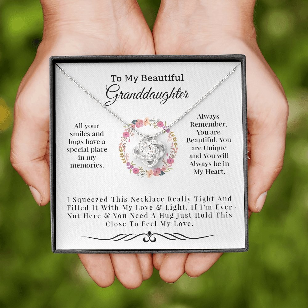 To My Beautiful Granddaughter | Light and Love Necklace 💓💓 | Jewelry | C30011TG, C30011TR, lx-C30011, PB23-WOOD, PROD-1582898, PT-922, TNM-1, USER-43062, WARRANTY-UPSELL | TageUnlimited
