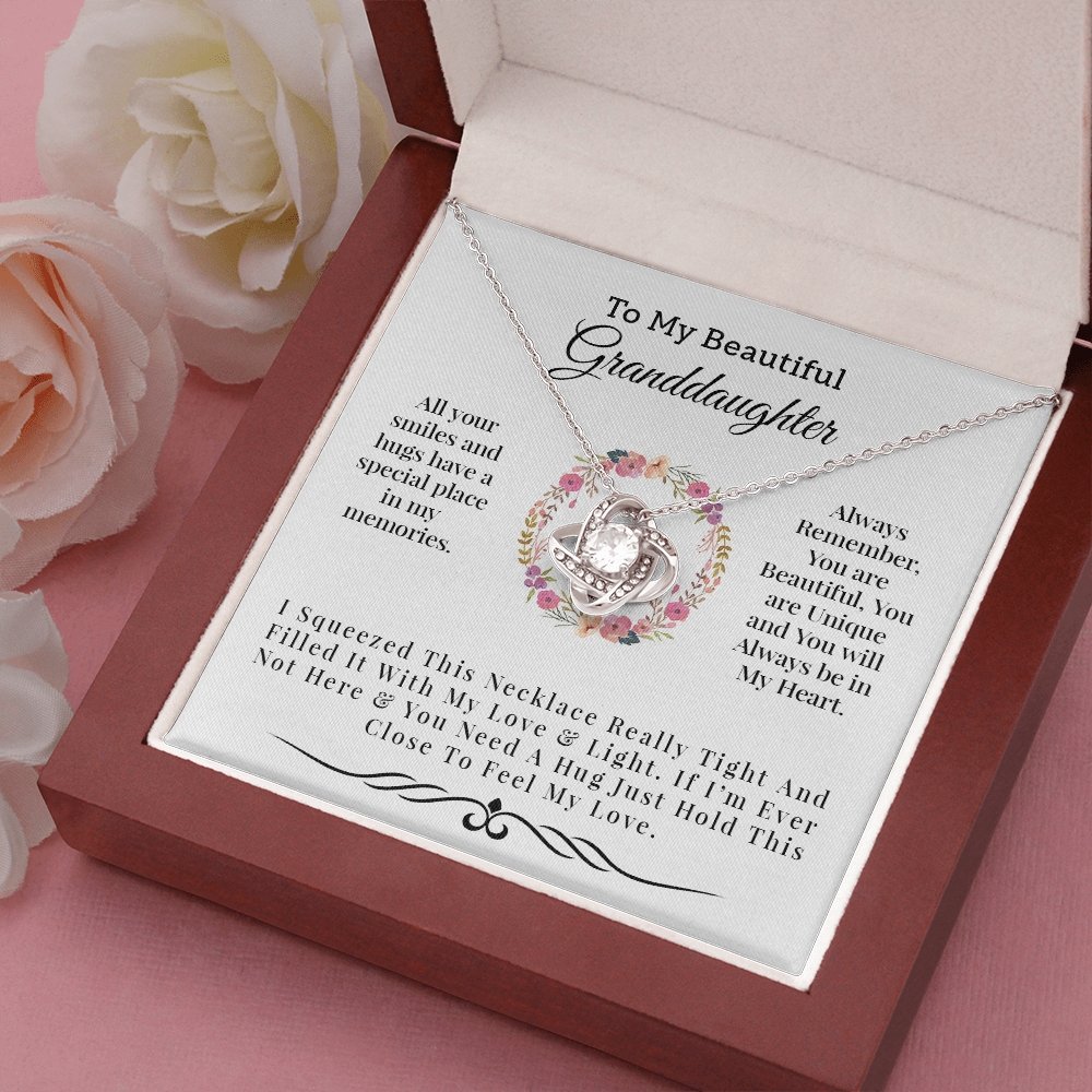 To My Beautiful Granddaughter | Light and Love Necklace 💓💓 | Jewelry | C30011TG, C30011TR, lx-C30011, PB23-WOOD, PROD-1582898, PT-922, TNM-1, USER-43062, WARRANTY-UPSELL | TageUnlimited