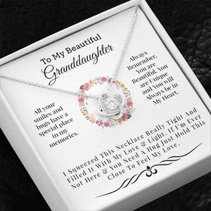 To My Beautiful Granddaughter | Light and Love Necklace 💓💓 | Jewelry | C30011TG, C30011TR, lx-C30011, PB23-WOOD, PROD-1582898, PT-922, TNM-1, USER-43062, WARRANTY-UPSELL | TageUnlimited