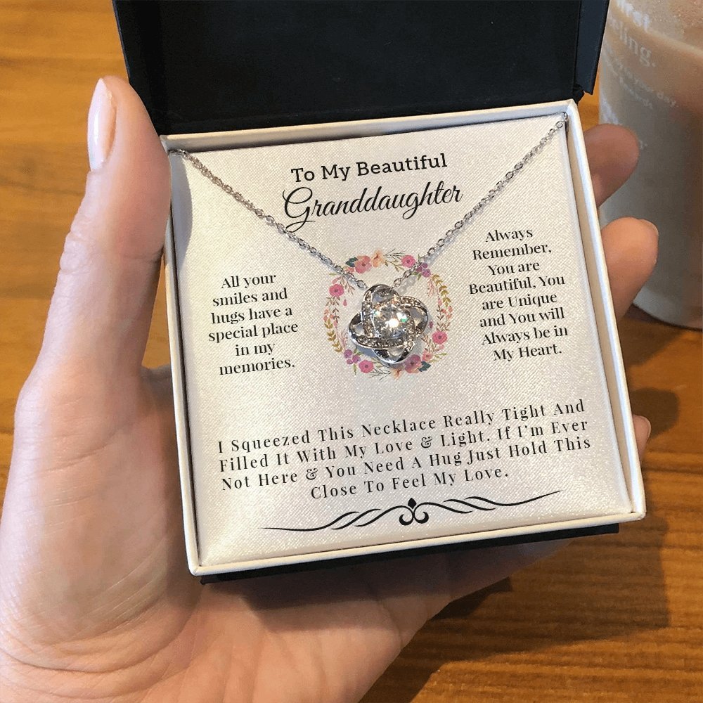 To My Beautiful Granddaughter | Light and Love Necklace 💓💓 | Jewelry | C30011TG, C30011TR, lx-C30011, PB23-WOOD, PROD-1582898, PT-922, TNM-1, USER-43062, WARRANTY-UPSELL | TageUnlimited
