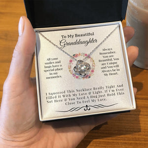 To My Beautiful Granddaughter | Light and Love Necklace 💓💓 | Jewelry | C30011TG, C30011TR, lx-C30011, PB23-WOOD, PROD-1582898, PT-922, TNM-1, USER-43062, WARRANTY-UPSELL | TageUnlimited