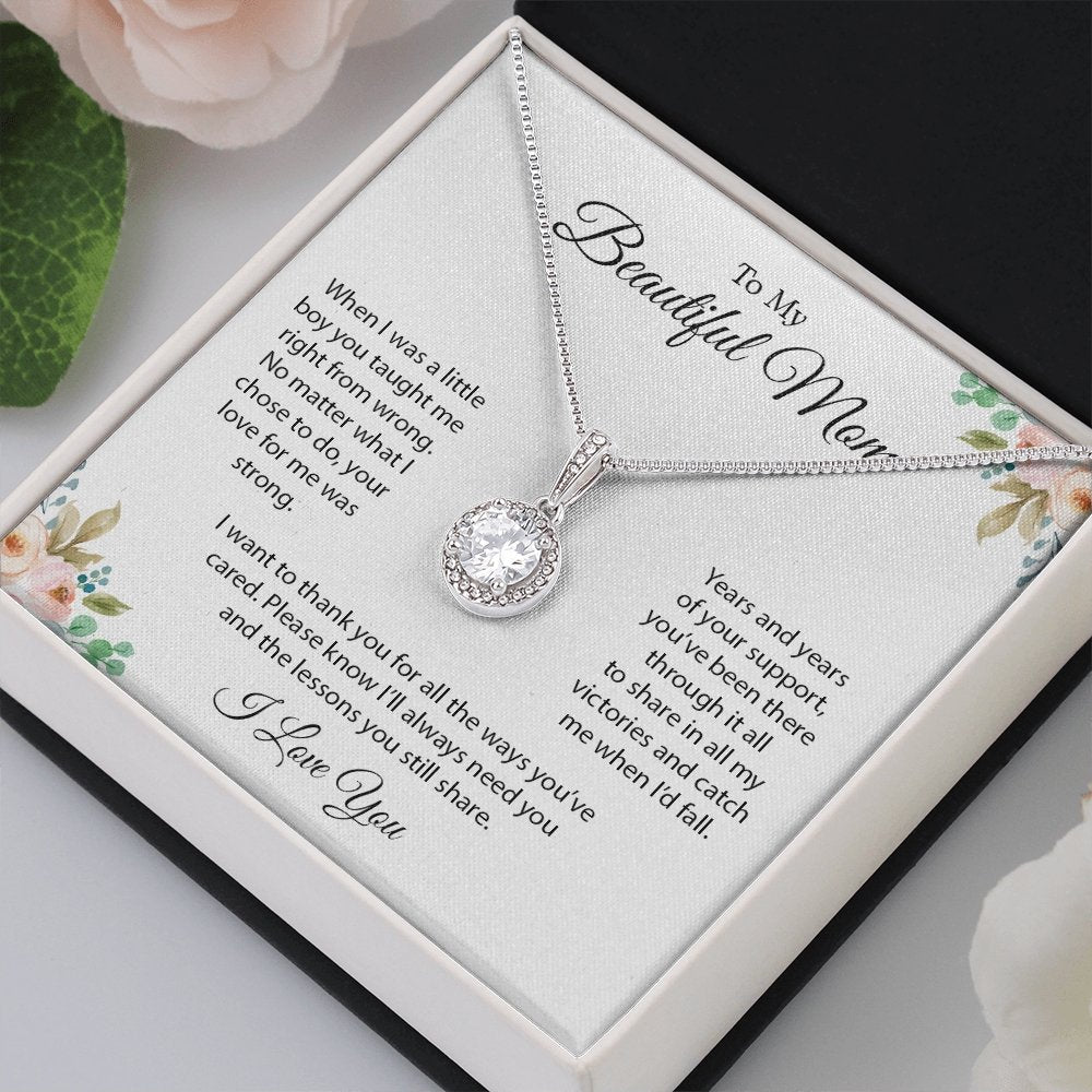 To My Beautiful Mom | I Want To Thank You | Jewelry | C30187TR, lx-C30187, PB23-WOOD, PROD-2096552, PT-2646, TNM-1, USER-43062 | TageUnlimited