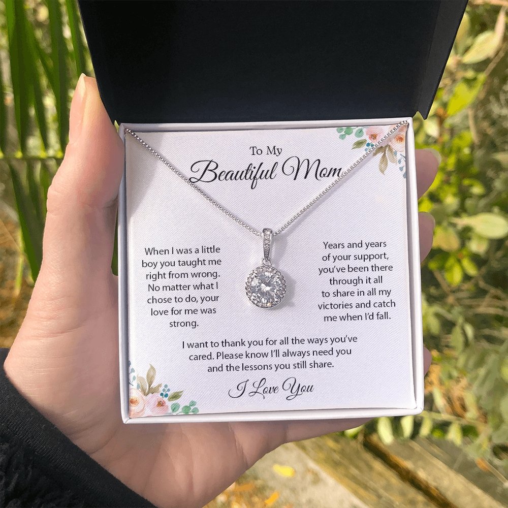 To My Beautiful Mom | I Want To Thank You | Jewelry | C30187TR, lx-C30187, PB23-WOOD, PROD-2096552, PT-2646, TNM-1, USER-43062 | TageUnlimited