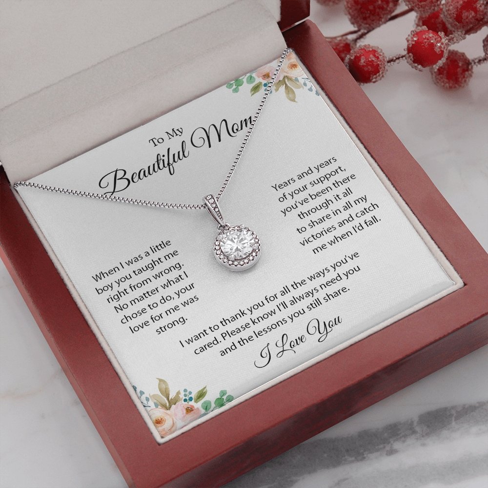 To My Beautiful Mom | I Want To Thank You | Jewelry | C30187TR, lx-C30187, PB23-WOOD, PROD-2096552, PT-2646, TNM-1, USER-43062 | TageUnlimited