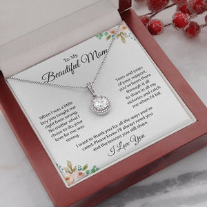 To My Beautiful Mom | I Want To Thank You | Jewelry | C30187TR, lx-C30187, PB23-WOOD, PROD-2096552, PT-2646, TNM-1, USER-43062 | TageUnlimited