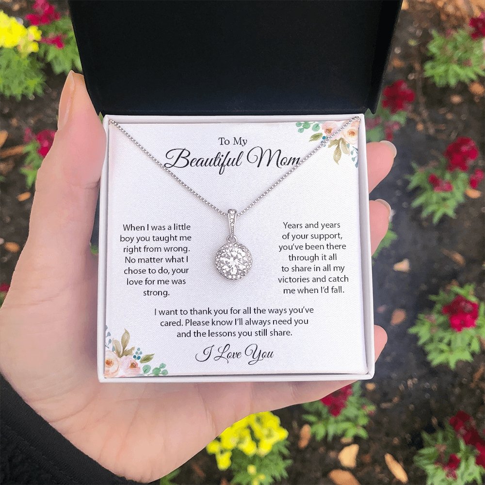 To My Beautiful Mom | I Want To Thank You | Jewelry | C30187TR, lx-C30187, PB23-WOOD, PROD-2096552, PT-2646, TNM-1, USER-43062 | TageUnlimited