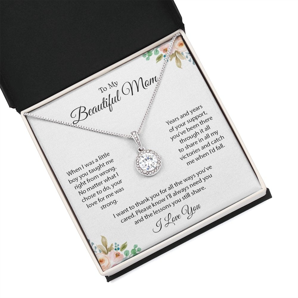 To My Beautiful Mom | I Want To Thank You | Jewelry | C30187TR, lx-C30187, PB23-WOOD, PROD-2096552, PT-2646, TNM-1, USER-43062 | TageUnlimited
