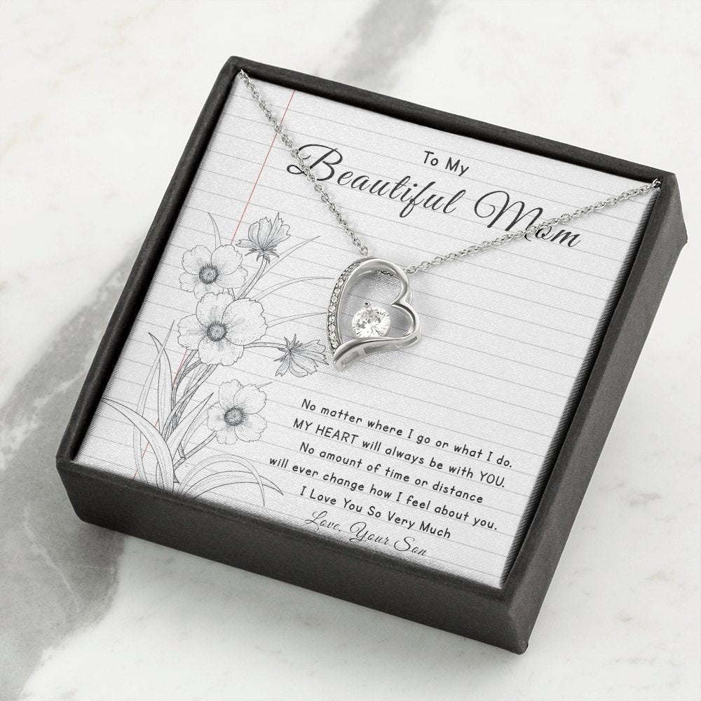 To My Beautiful Mom | No Matter Where I Go | Jewelry | C30025TG, C30025TR, lx-C30025, PB23-WOOD, PROD-2096515, PT-781, TNM-1, USER-43062 | TageUnlimited