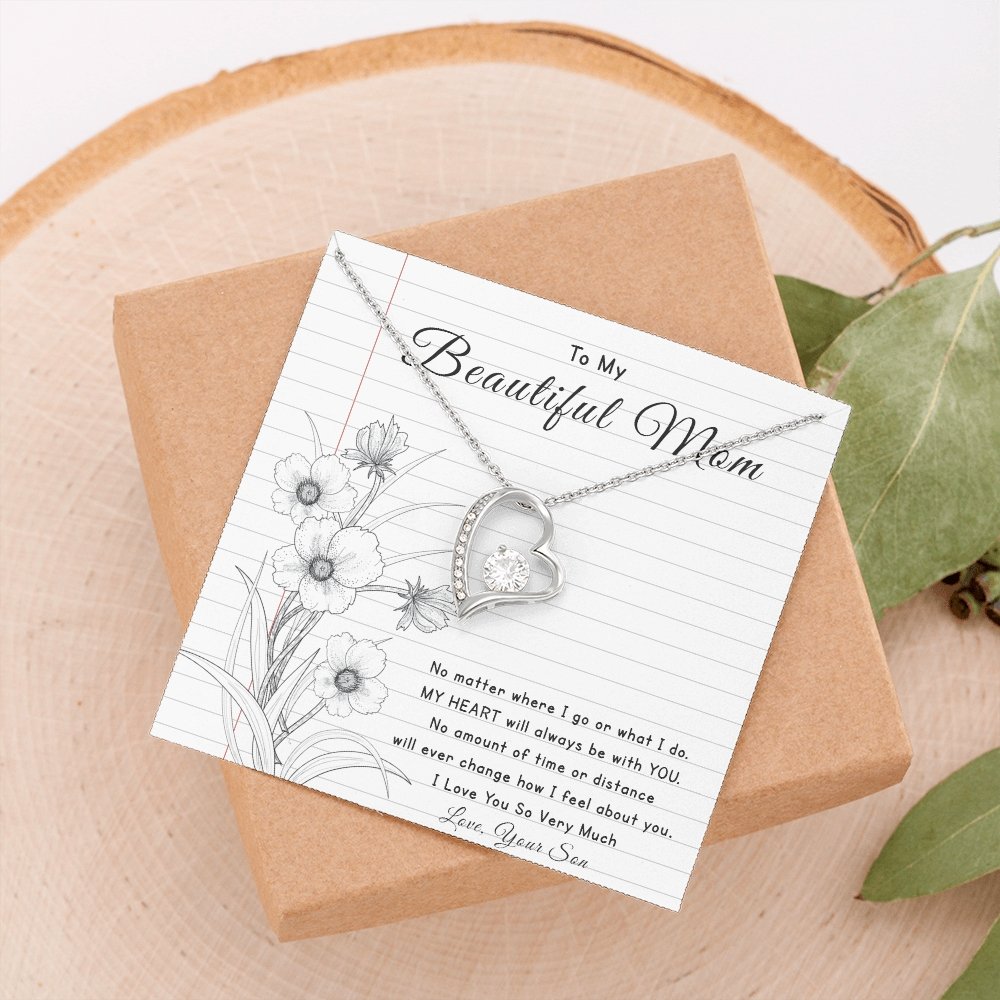 To My Beautiful Mom | No Matter Where I Go | Jewelry | C30025TG, C30025TR, lx-C30025, PB23-WOOD, PROD-2096515, PT-781, TNM-1, USER-43062 | TageUnlimited