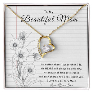 To My Beautiful Mom | No Matter Where I Go | Jewelry | C30025TG, C30025TR, lx-C30025, PB23-WOOD, PROD-2096515, PT-781, TNM-1, USER-43062 | TageUnlimited