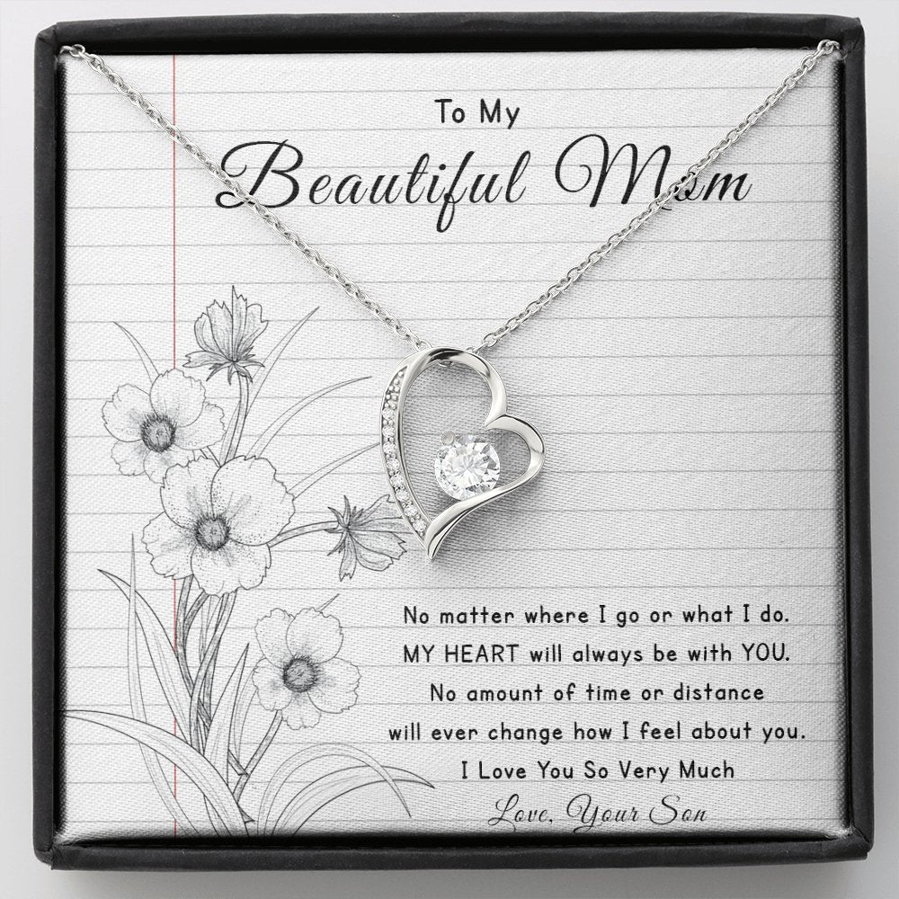 To My Beautiful Mom | No Matter Where I Go | Jewelry | C30025TG, C30025TR, lx-C30025, PB23-WOOD, PROD-2096515, PT-781, TNM-1, USER-43062 | TageUnlimited