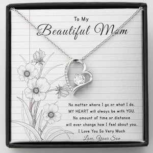 To My Beautiful Mom | No Matter Where I Go | Jewelry | C30025TG, C30025TR, lx-C30025, PB23-WOOD, PROD-2096515, PT-781, TNM-1, USER-43062 | TageUnlimited