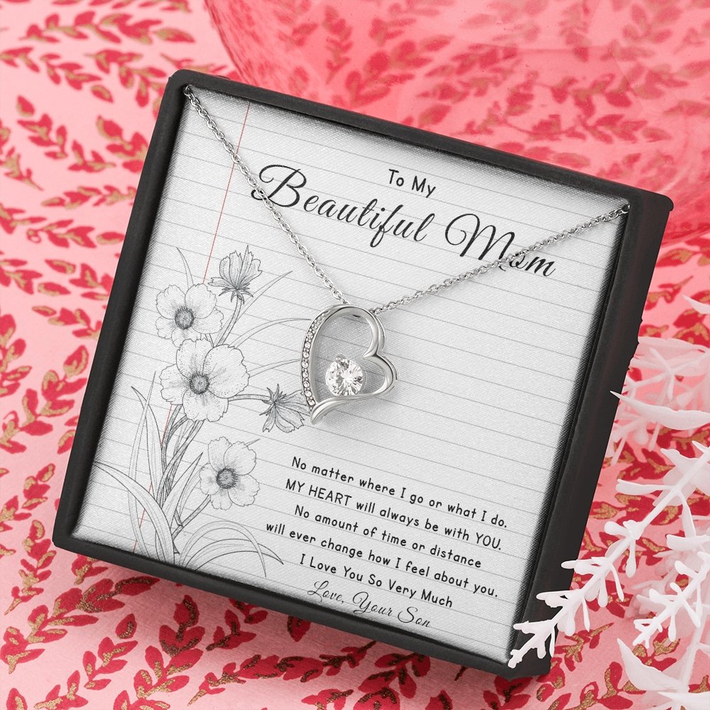 To My Beautiful Mom | No Matter Where I Go | Jewelry | C30025TG, C30025TR, lx-C30025, PB23-WOOD, PROD-2096515, PT-781, TNM-1, USER-43062 | TageUnlimited