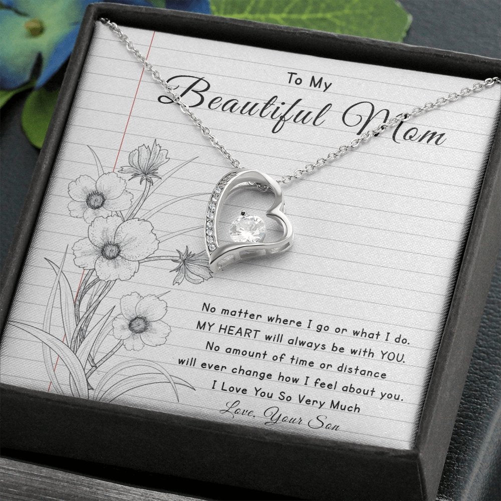 To My Beautiful Mom | No Matter Where I Go | Jewelry | C30025TG, C30025TR, lx-C30025, PB23-WOOD, PROD-2096515, PT-781, TNM-1, USER-43062 | TageUnlimited