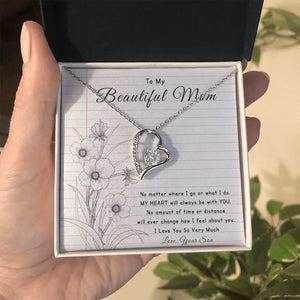 To My Beautiful Mom | No Matter Where I Go | Jewelry | C30025TG, C30025TR, lx-C30025, PB23-WOOD, PROD-2096515, PT-781, TNM-1, USER-43062 | TageUnlimited