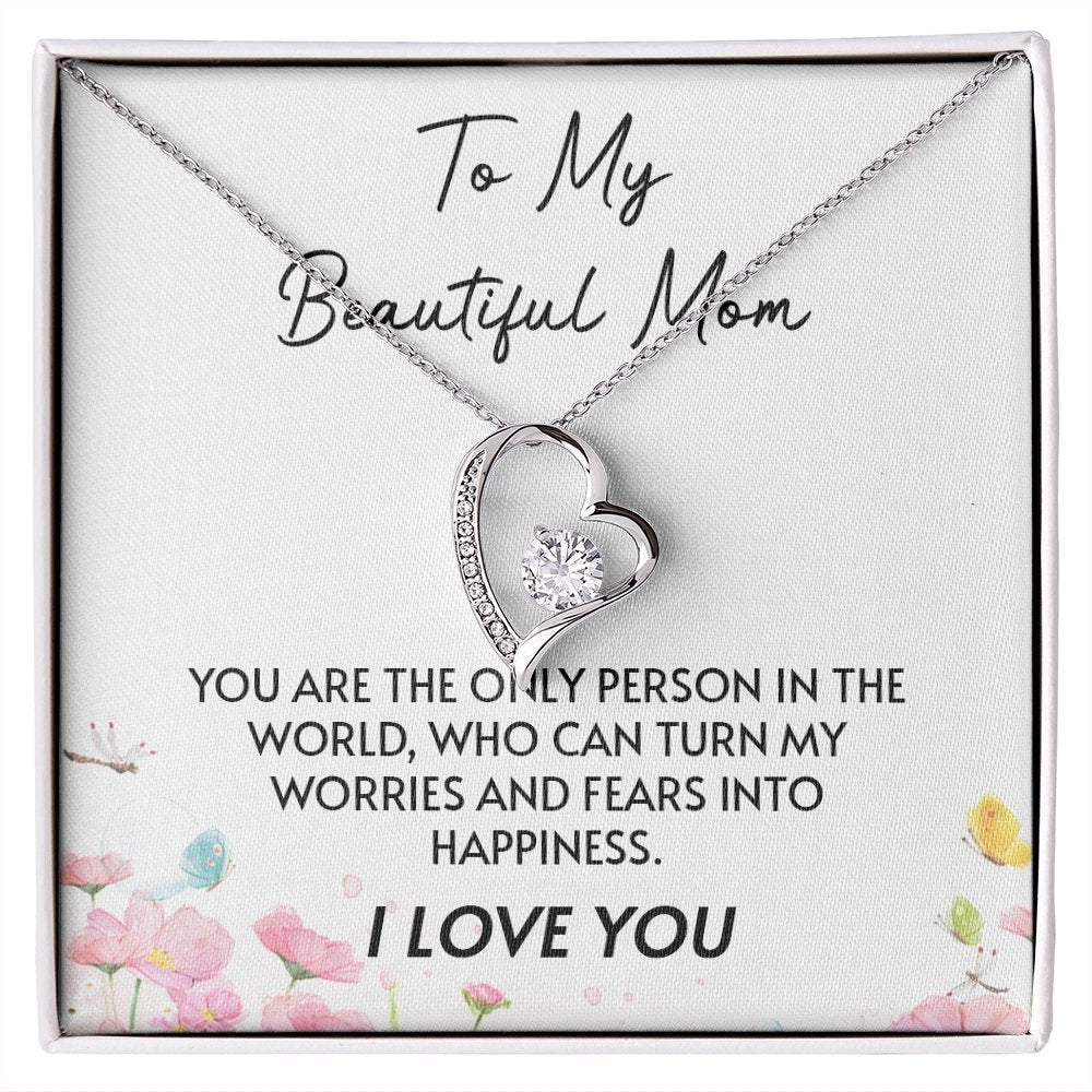 To My Beautiful Mom | You Are The Only Person | Jewelry | C30025TG, C30025TR, lx-C30025, PB23-WOOD, PROD-2096717, PT-781, TNM-1, USER-43062 | TageUnlimited