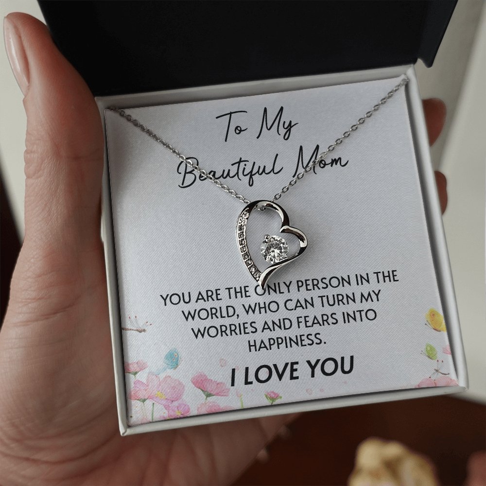 To My Beautiful Mom | You Are The Only Person | Jewelry | C30025TG, C30025TR, lx-C30025, PB23-WOOD, PROD-2096717, PT-781, TNM-1, USER-43062 | TageUnlimited