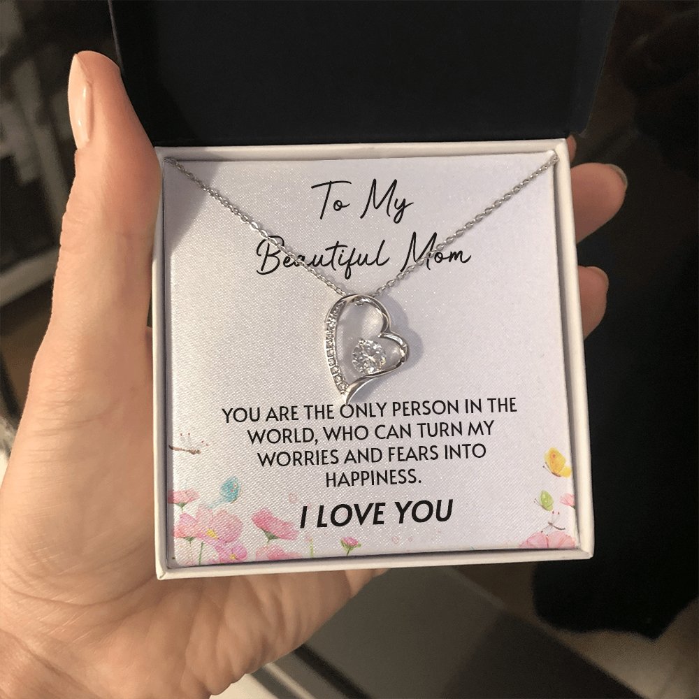To My Beautiful Mom | You Are The Only Person | Jewelry | C30025TG, C30025TR, lx-C30025, PB23-WOOD, PROD-2096717, PT-781, TNM-1, USER-43062 | TageUnlimited