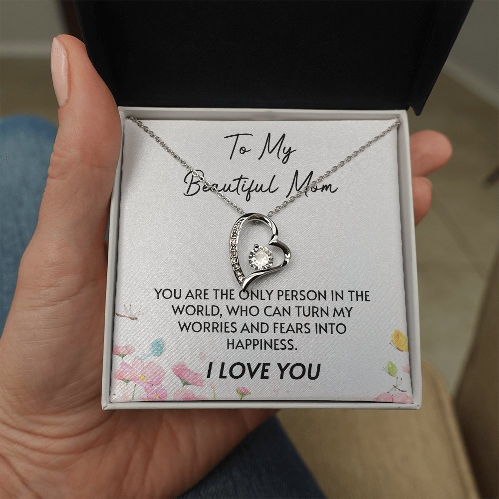 To My Beautiful Mom | You Are The Only Person | Jewelry | C30025TG, C30025TR, lx-C30025, PB23-WOOD, PROD-2096717, PT-781, TNM-1, USER-43062 | TageUnlimited