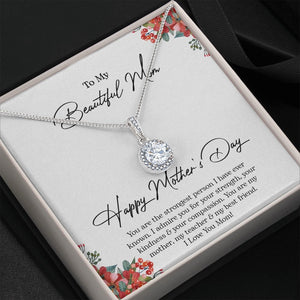 To My Beautiful Mom | You Are The Strongest Person | Jewelry | C30187TR, lx-C30187, PB23-WOOD, PROD-2093541, PT-2646, TNM-1, USER-43062 | TageUnlimited