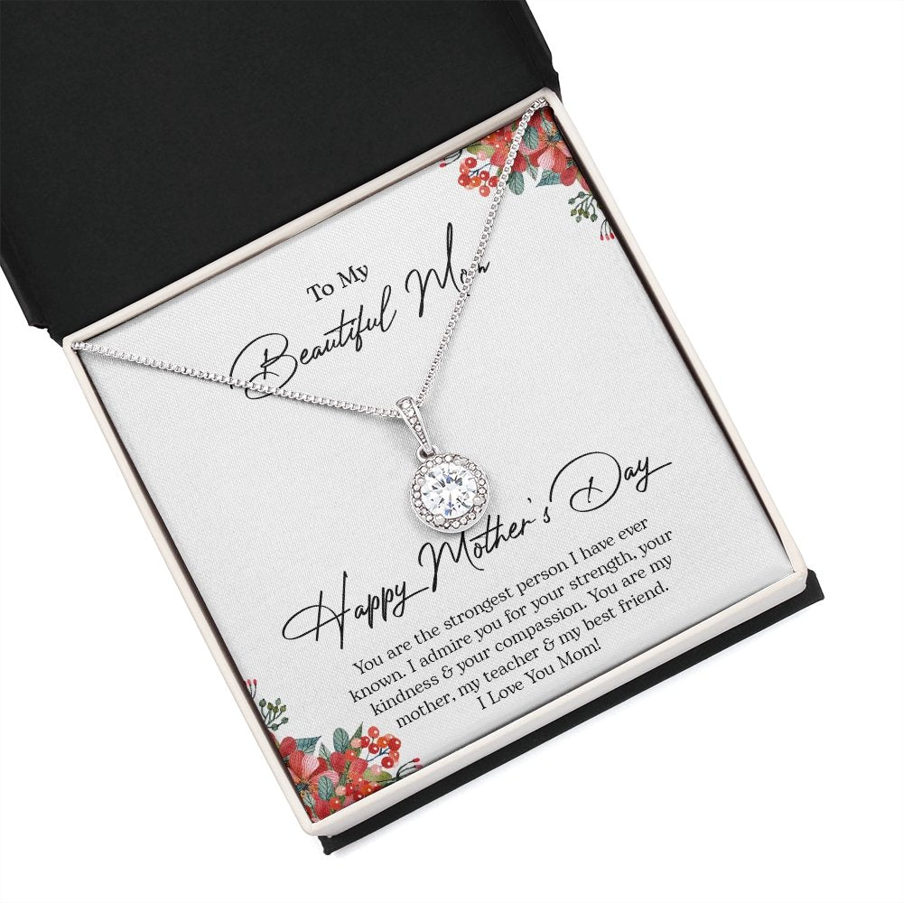 To My Beautiful Mom | You Are The Strongest Person | Jewelry | C30187TR, lx-C30187, PB23-WOOD, PROD-2093541, PT-2646, TNM-1, USER-43062 | TageUnlimited