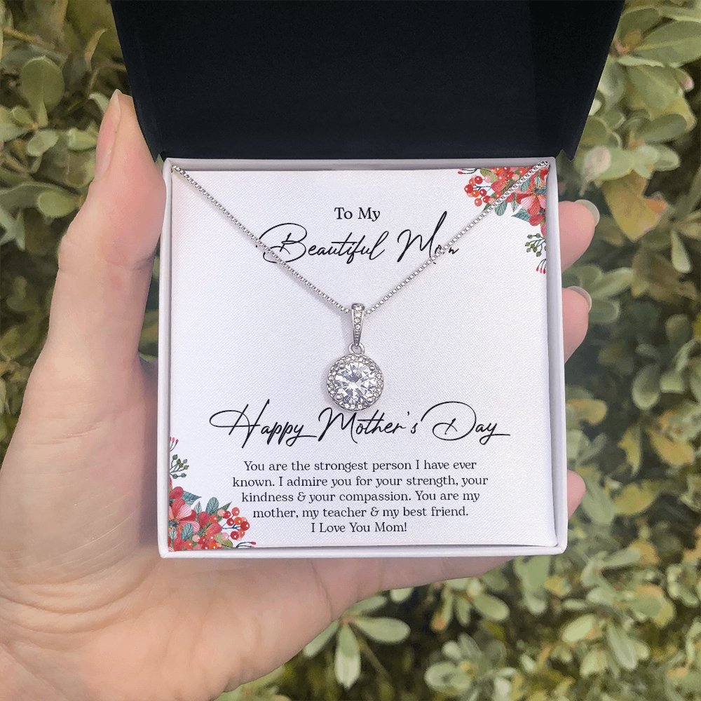 To My Beautiful Mom | You Are The Strongest Person | Jewelry | C30187TR, lx-C30187, PB23-WOOD, PROD-2093541, PT-2646, TNM-1, USER-43062 | TageUnlimited