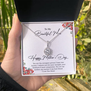 To My Beautiful Mom | You Are The Strongest Person | Jewelry | C30187TR, lx-C30187, PB23-WOOD, PROD-2093541, PT-2646, TNM-1, USER-43062 | TageUnlimited