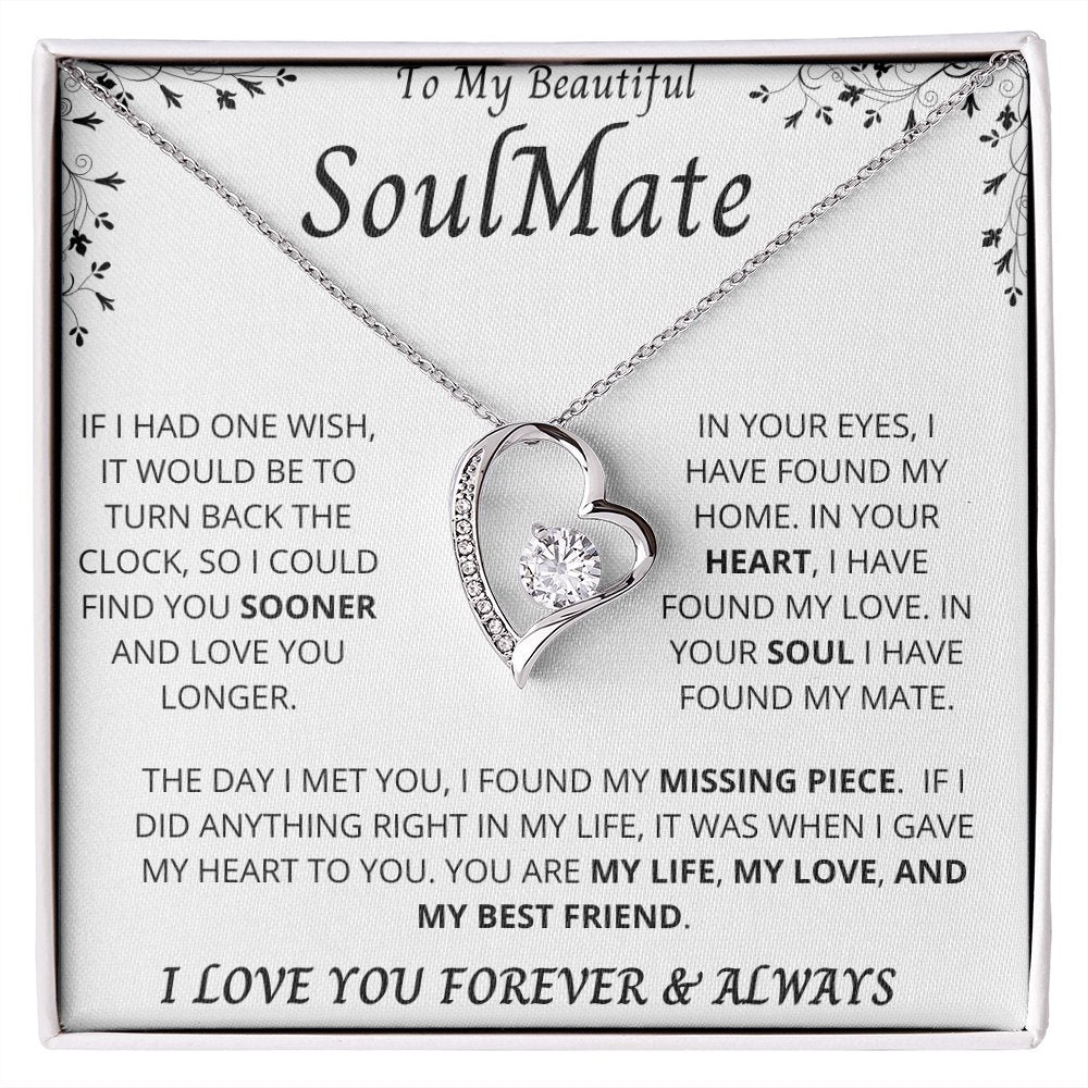 To My Beautiful Soulmate | Forever Love Necklace | Jewelry | TageUnlimited
