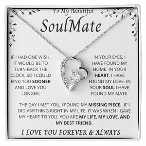 To My Beautiful Soulmate | Forever Love Necklace | Jewelry | TageUnlimited
