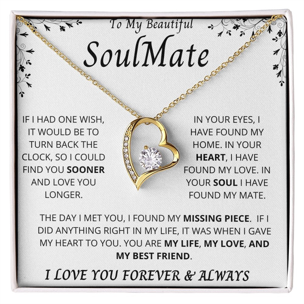 To My Beautiful Soulmate | Forever Love Necklace | Jewelry | TageUnlimited
