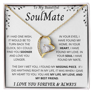 To My Beautiful Soulmate | Forever Love Necklace | Jewelry | TageUnlimited