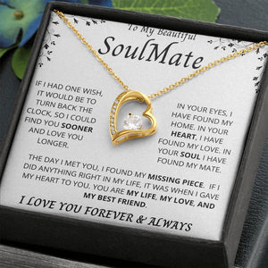 To My Beautiful Soulmate | Forever Love Necklace | Jewelry | TageUnlimited