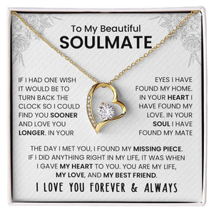 To My Beautiful Soulmate | If I Had One Wish | Jewelry | C30025TG, C30025TR, lx-C30025, PB23-WOOD, PROD-2242047, PT-781, TNM-1, USER-43062 | TageUnlimited