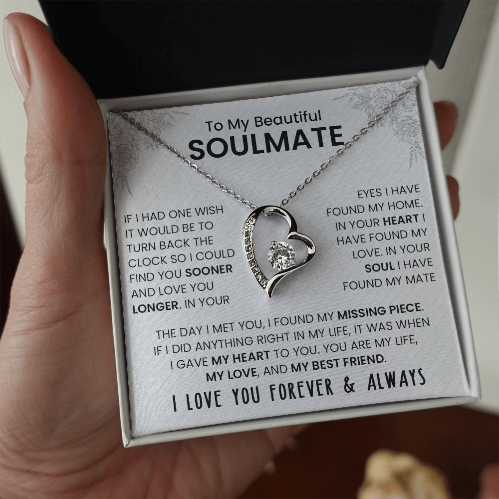 To My Beautiful Soulmate | If I Had One Wish | Jewelry | C30025TG, C30025TR, lx-C30025, PB23-WOOD, PROD-2242047, PT-781, TNM-1, USER-43062 | TageUnlimited