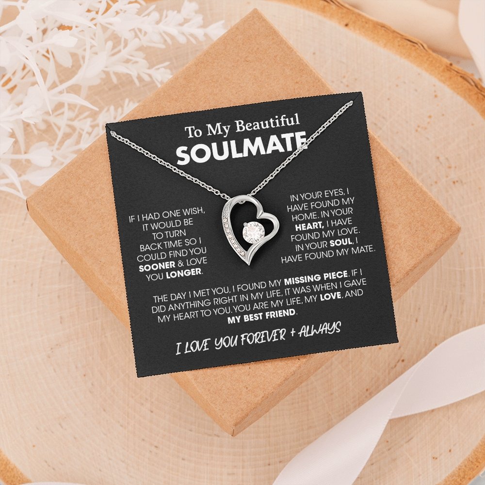 To My Beautiful Soulmate| If I Had One Wish | Jewelry | C30025TG, C30025TR, lx-C30025, PB23-WOOD, PROD-2164683, PT-781, TNM-1, USER-43062 | TageUnlimited