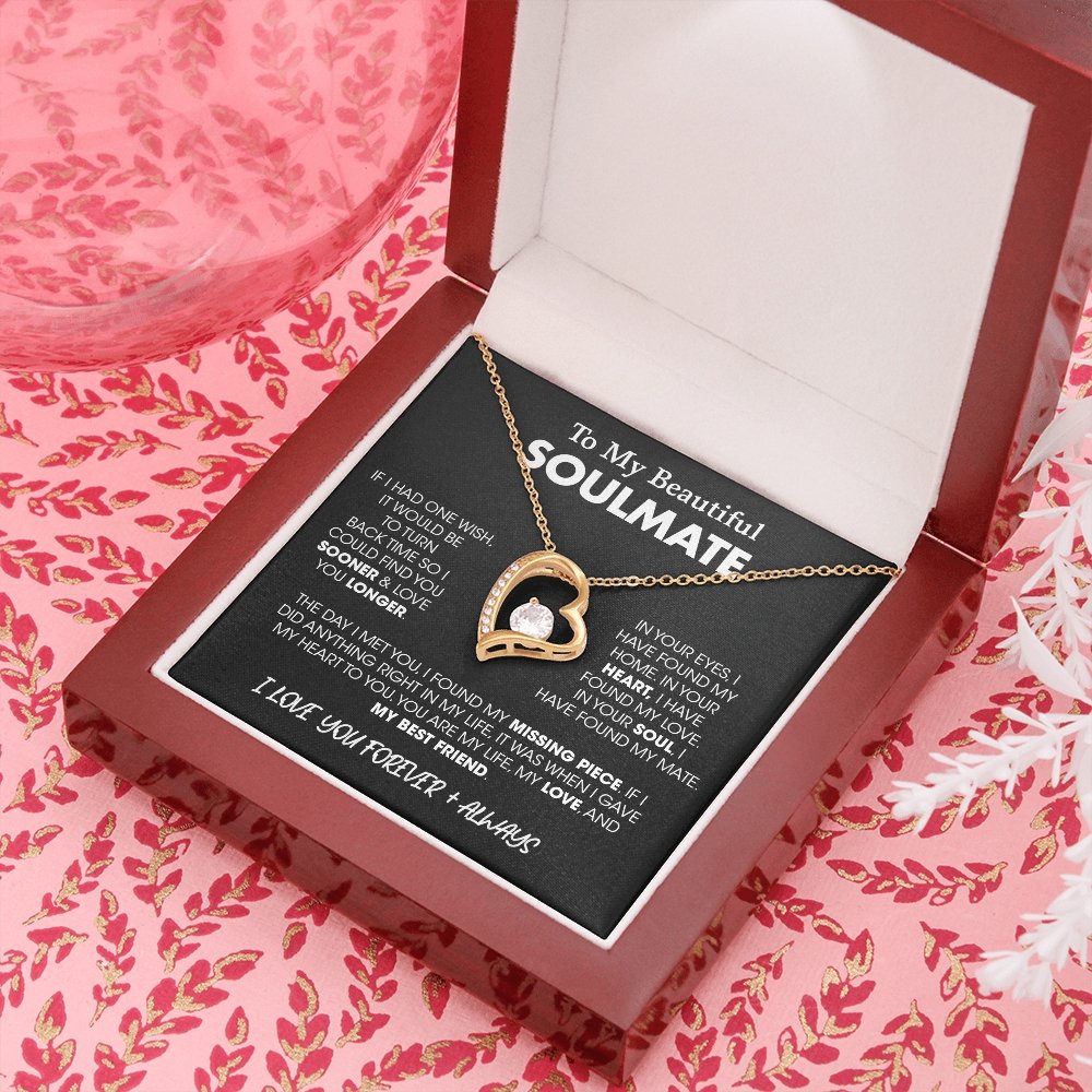 To My Beautiful Soulmate| If I Had One Wish | Jewelry | C30025TG, C30025TR, lx-C30025, PB23-WOOD, PROD-2164683, PT-781, TNM-1, USER-43062 | TageUnlimited
