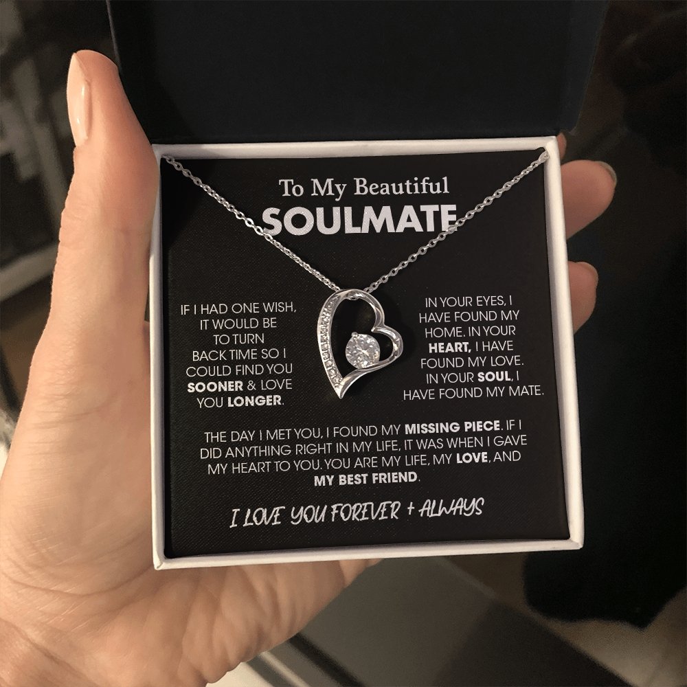 To My Beautiful Soulmate| If I Had One Wish | Jewelry | C30025TG, C30025TR, lx-C30025, PB23-WOOD, PROD-2164683, PT-781, TNM-1, USER-43062 | TageUnlimited