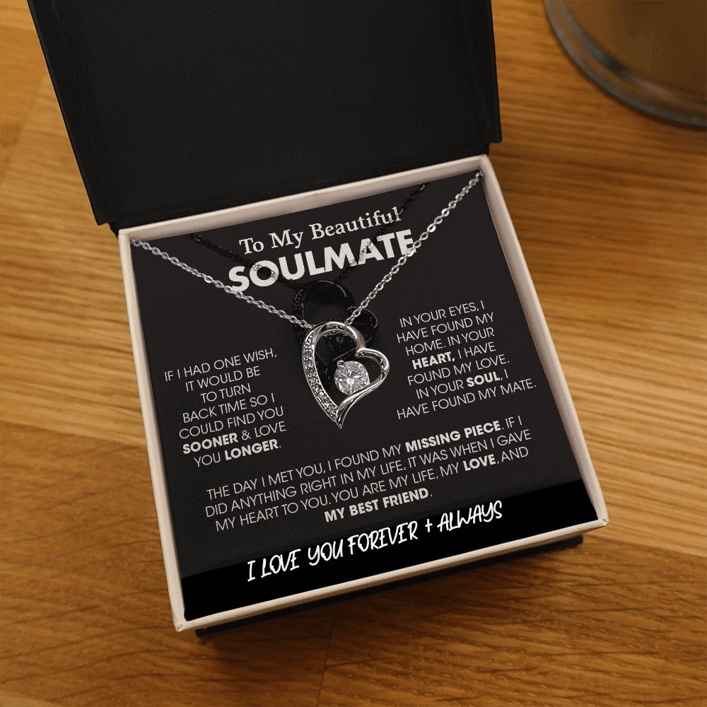To My Beautiful Soulmate| If I Had One Wish | Jewelry | C30025TG, C30025TR, lx-C30025, PB23-WOOD, PROD-2164683, PT-781, TNM-1, USER-43062 | TageUnlimited