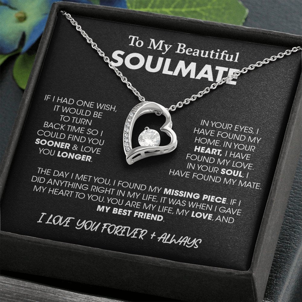 To My Beautiful Soulmate| If I Had One Wish | Jewelry | C30025TG, C30025TR, lx-C30025, PB23-WOOD, PROD-2164683, PT-781, TNM-1, USER-43062 | TageUnlimited