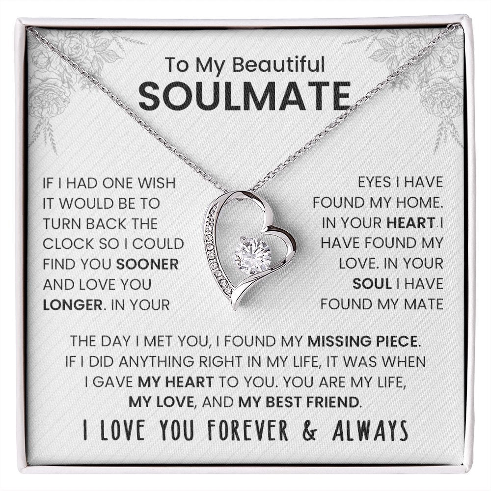 To My Beautiful Soulmate | If I Had One Wish | Jewelry | C30025TG, C30025TR, lx-C30025, PB23-WOOD, PROD-2242047, PT-781, TNM-1, USER-43062 | TageUnlimited