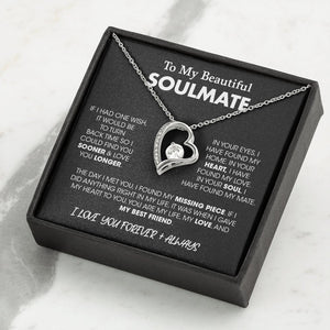 To My Beautiful Soulmate| If I Had One Wish | Jewelry | C30025TG, C30025TR, lx-C30025, PB23-WOOD, PROD-2164683, PT-781, TNM-1, USER-43062 | TageUnlimited