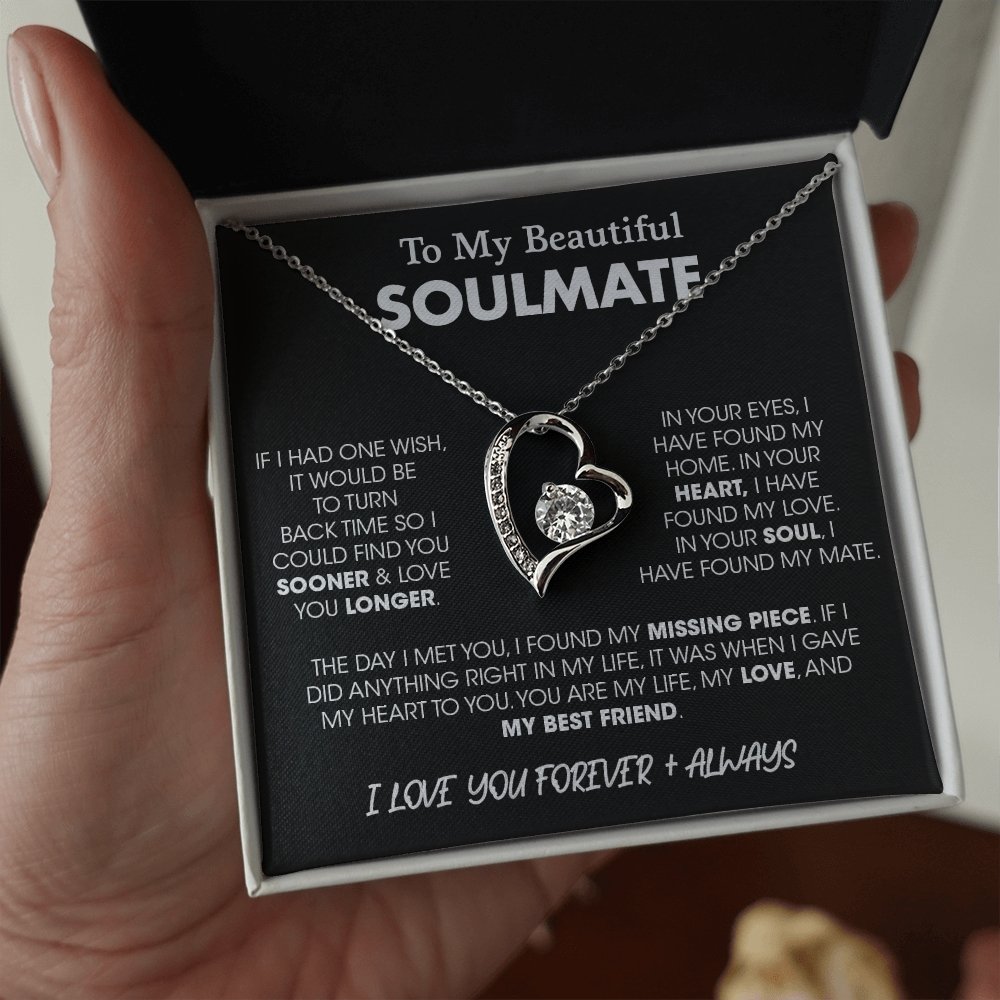 To My Beautiful Soulmate| If I Had One Wish | Jewelry | C30025TG, C30025TR, lx-C30025, PB23-WOOD, PROD-2164683, PT-781, TNM-1, USER-43062 | TageUnlimited