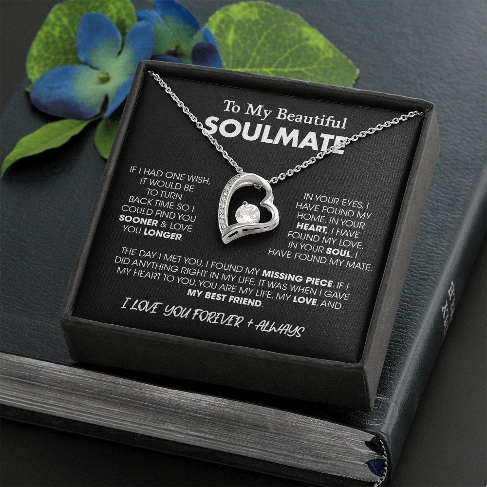 To My Beautiful Soulmate| If I Had One Wish | Jewelry | C30025TG, C30025TR, lx-C30025, PB23-WOOD, PROD-2164683, PT-781, TNM-1, USER-43062 | TageUnlimited